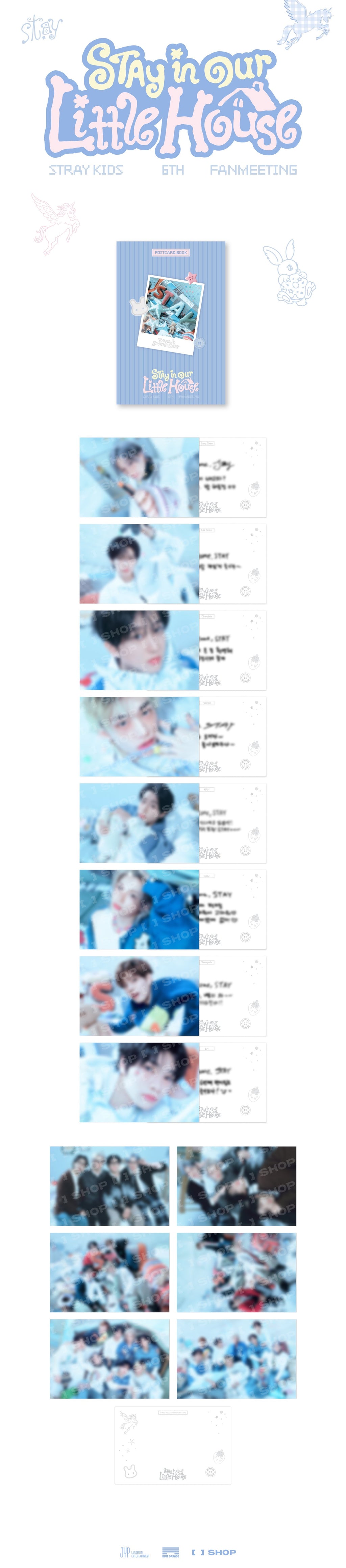 (Pre Order) Stray Kids - Stay in Our Little House Official MD - POSTCARD BOOK