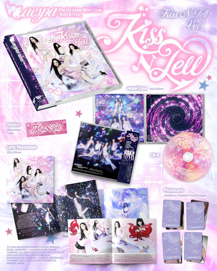 aespa Japan- Kiss N Tell: Kiss N Tell Ver. - KPop Idol