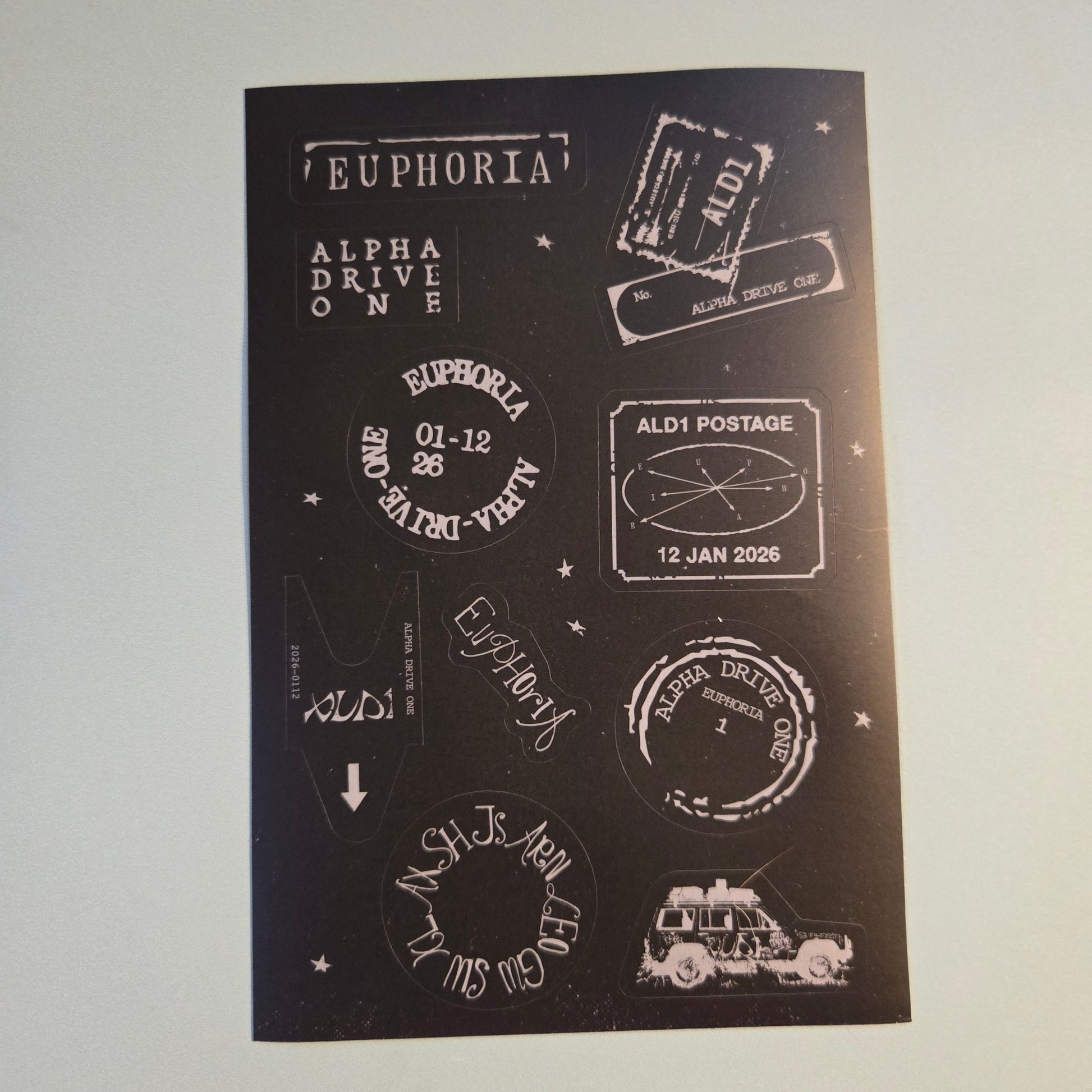 Alpha Drive One - Euphoria Album Inclusion: Star Road - Stickers - KPop Idol