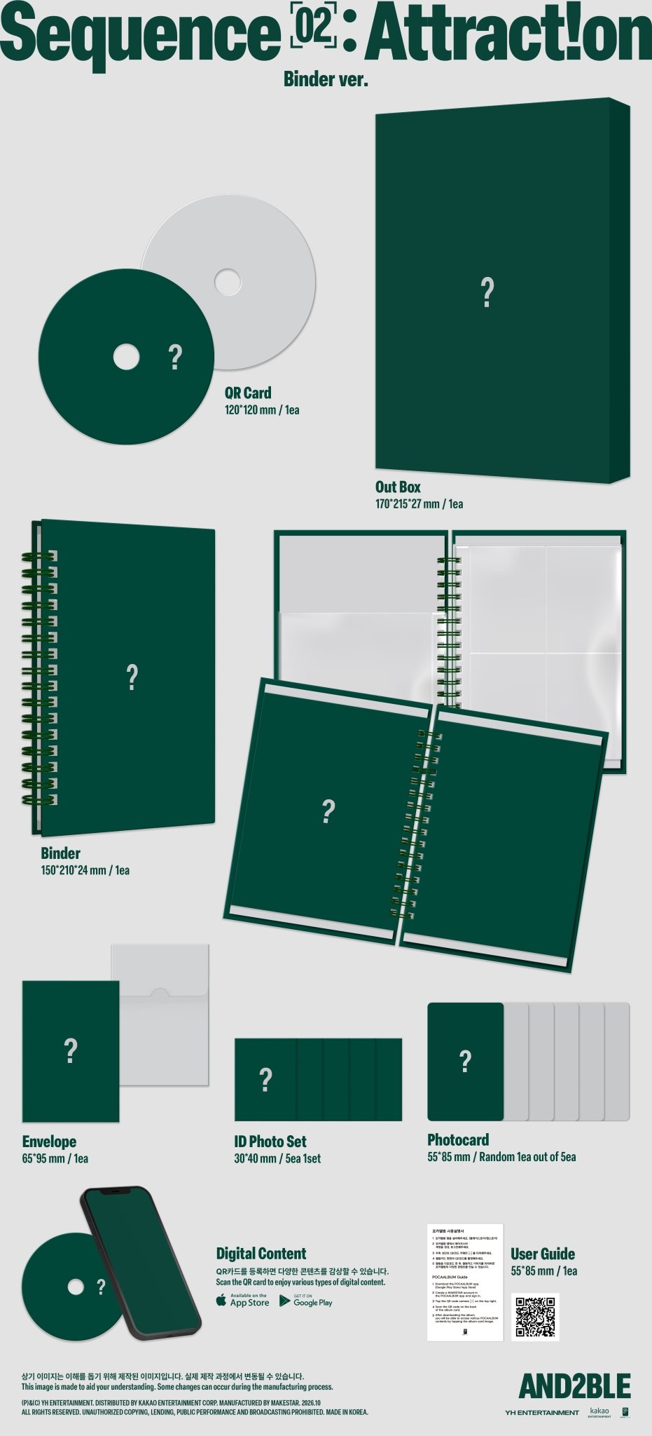 ⏳ And2ble - Sequence 02: Attraction - Binder Ver. - KPop Idol