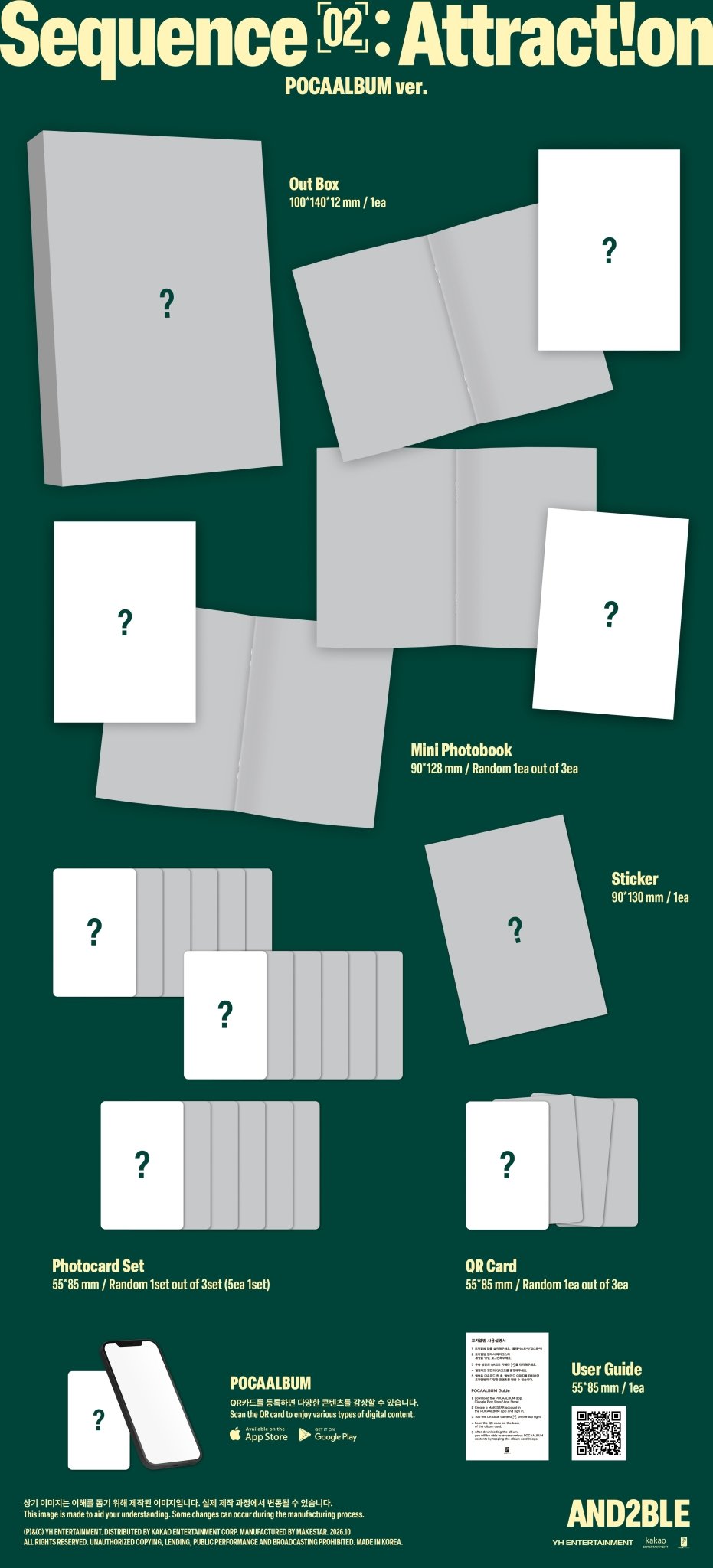 ⏳ And2ble - Sequence 02: Attraction - Poca Album - KPop Idol