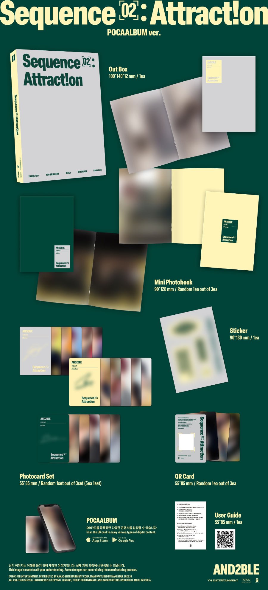 ⏳ And2ble - Sequence 02: Attraction - Poca Album - KPop Idol