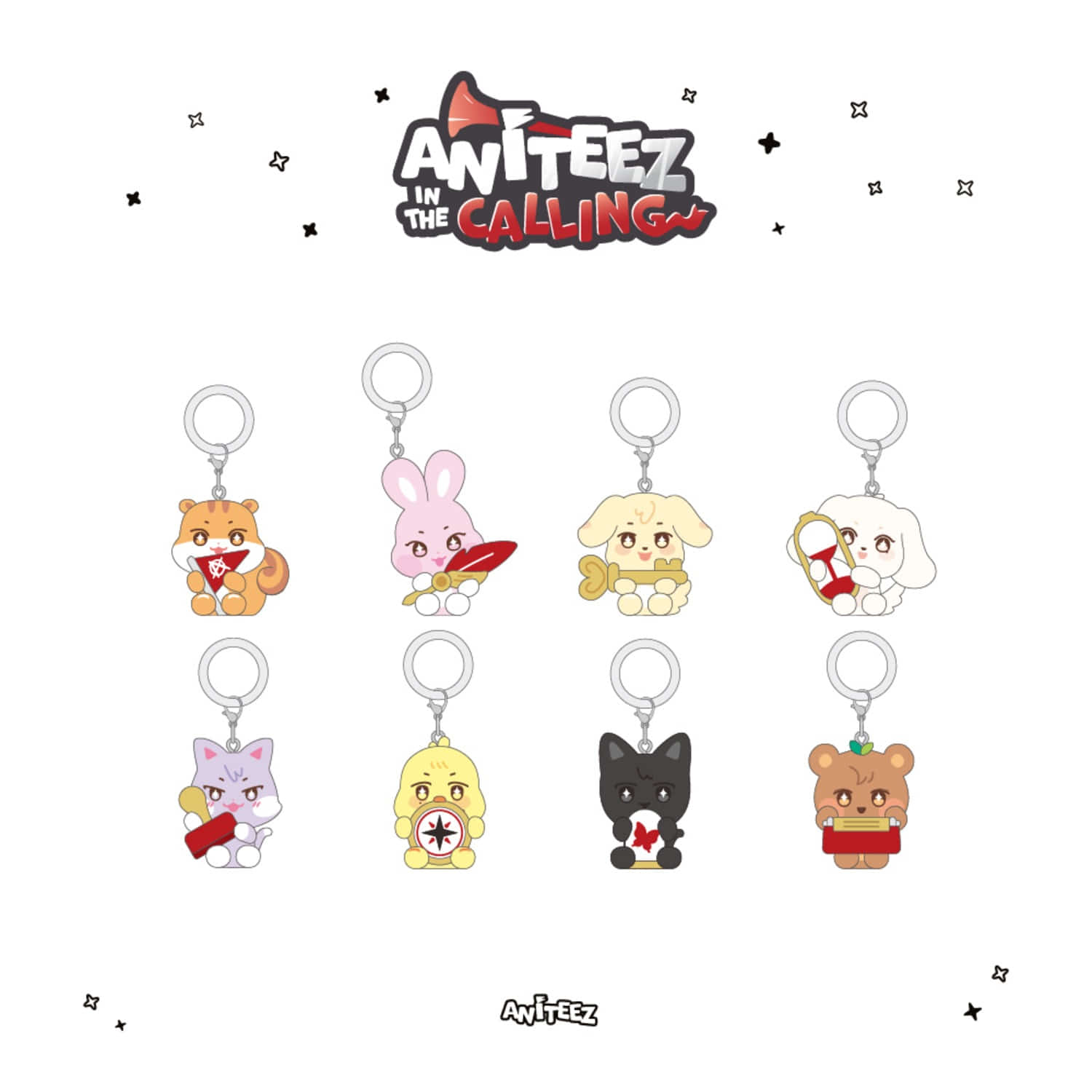 Aniteez in the Calling MD 47. RANDOM – MARKING MASCOT CHARM - KPop Idol