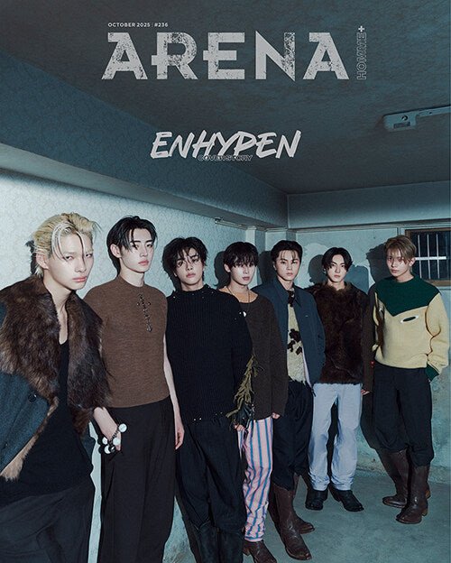 Arena Homme Korea Magazine 2025.10 - Cover: Enhypen (version choice) - KPop Idol
