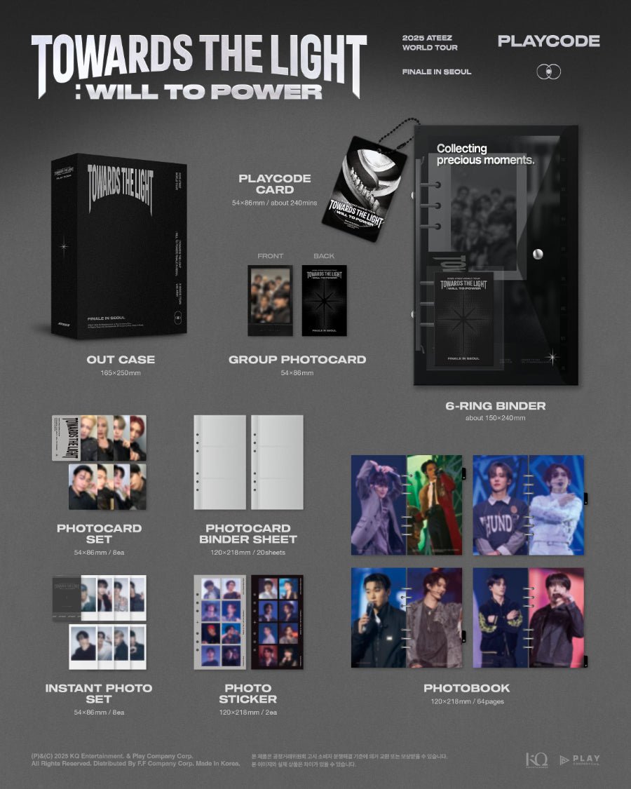 Ateez - 2025 World Tour Towards the Light: Will to Power Finale in Seoul Playcode - KPop Idol