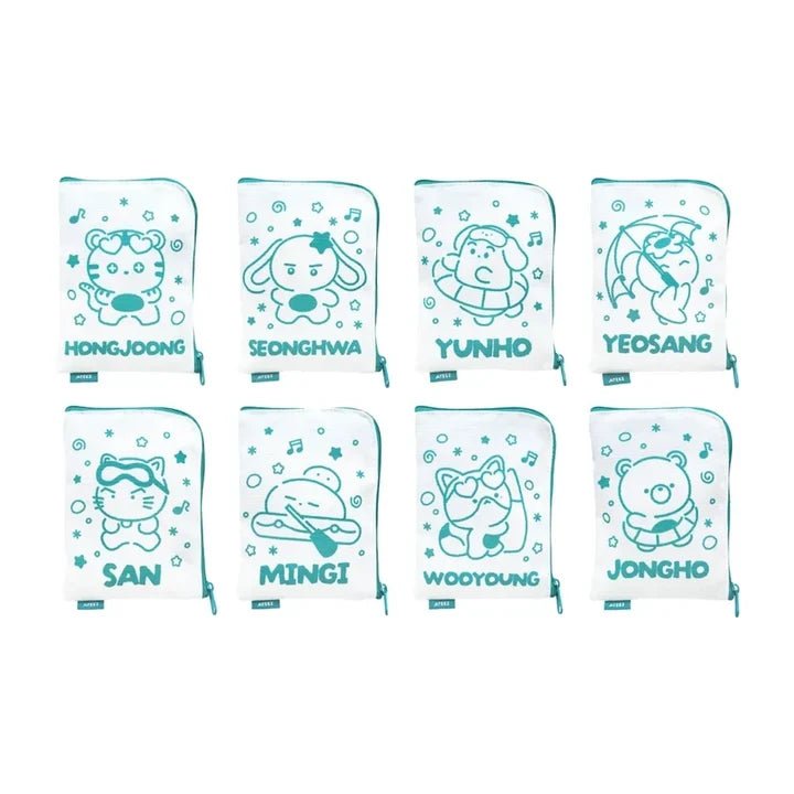⏳ ATEEZ - 8th Anniversary Exhibition Blue Drift: Mini Pouch - KPop Idol