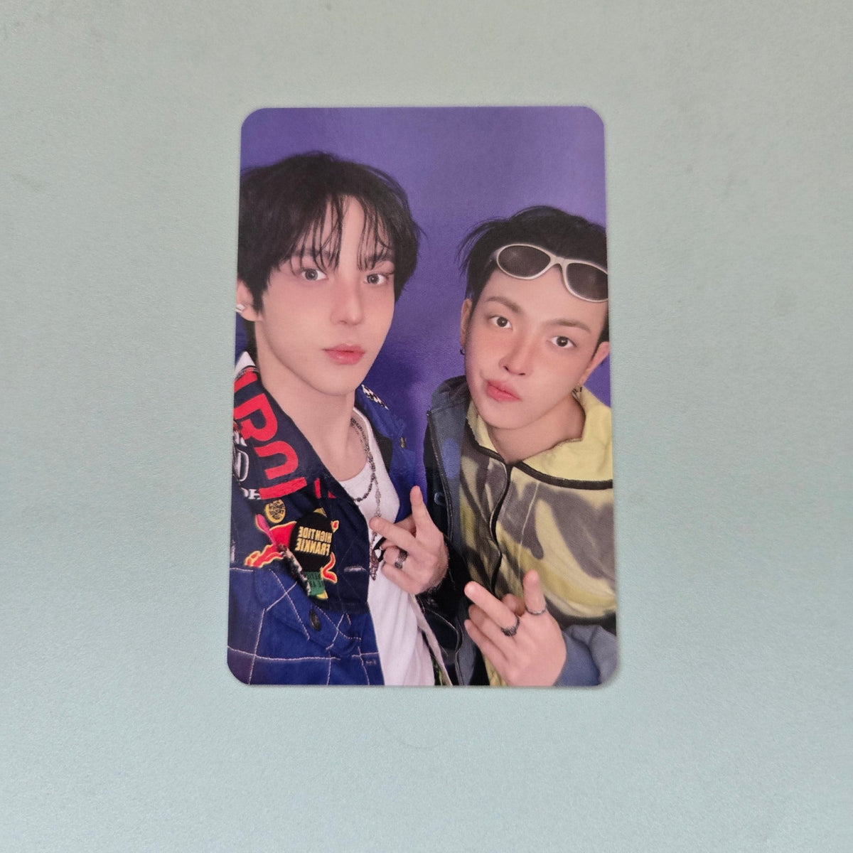 ATEEZ - Aniteez In Color Official MD Random Trading Card - Yunho & Hongjoong - KPop Idol