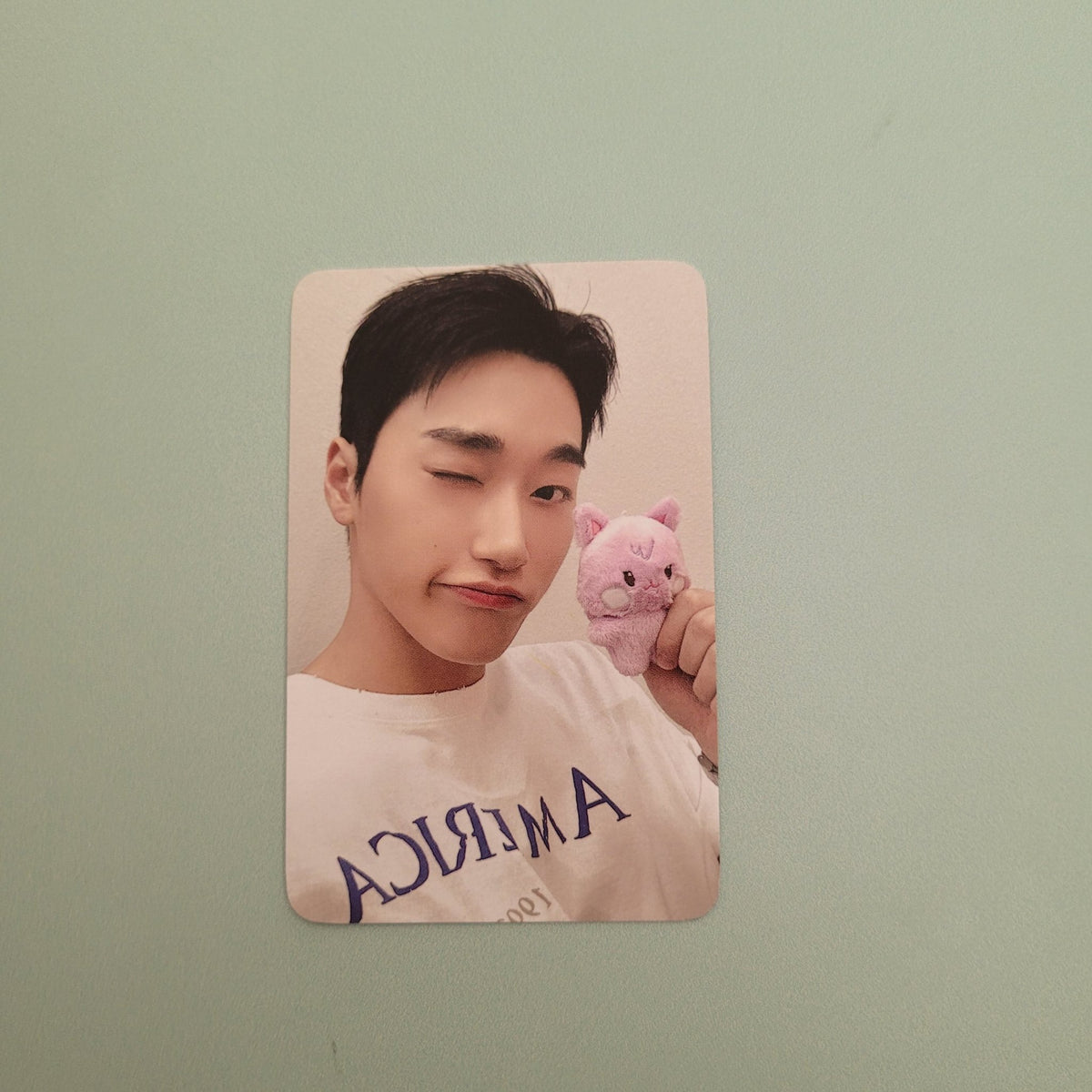 Ateez - Aniteez in the Calling Tiny Plush Doll Photocard - San - KPop Idol