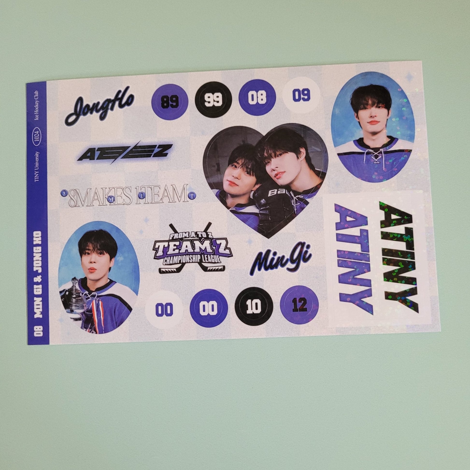 Ateez Fan Club Kit Holo Stickers - KPop Idol