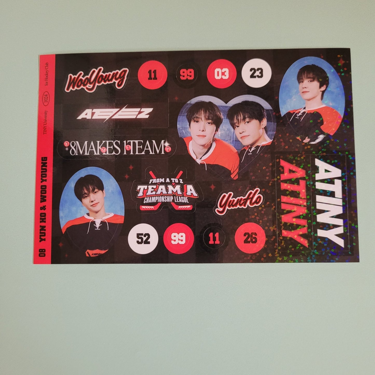 Ateez Fan Club Kit Holo Stickers - KPop Idol