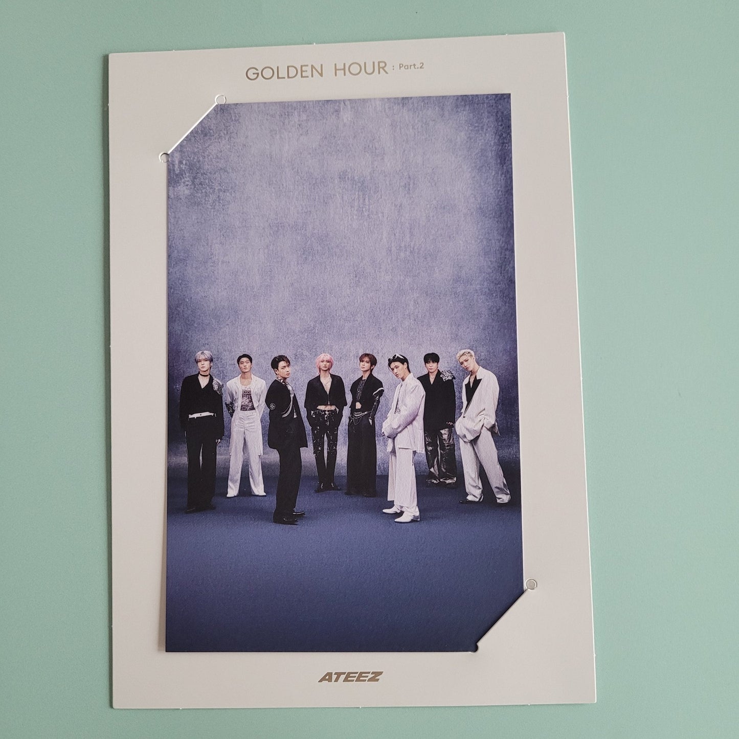 Ateez Golden Hour Part 2 Framed Postcard: For Unit - KPop Idol