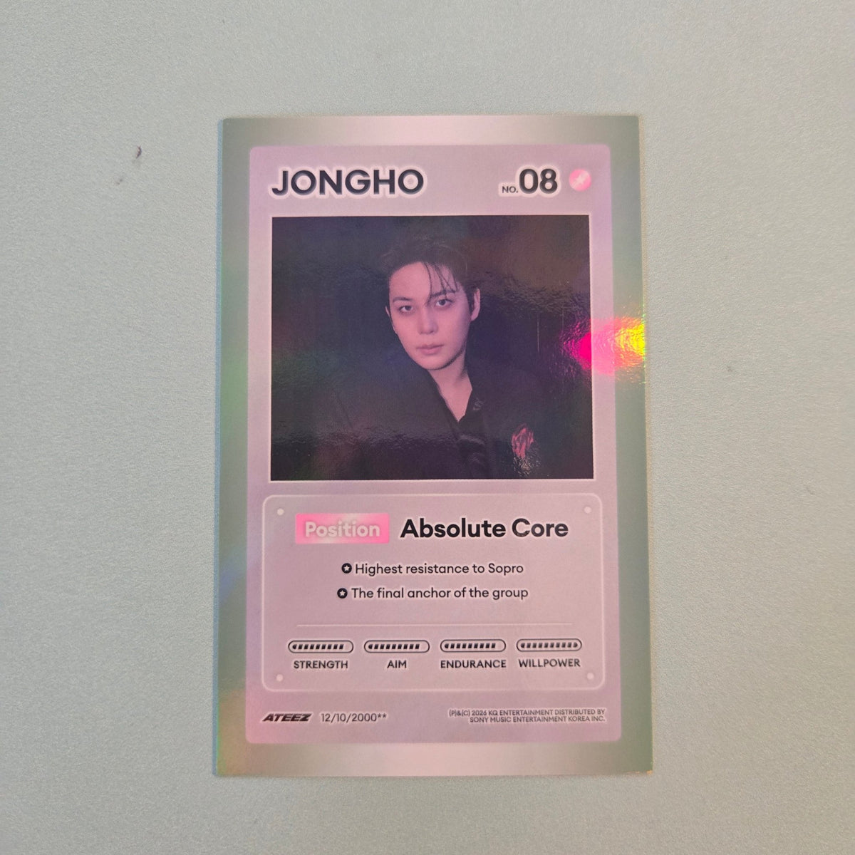 ATEEZ - Golden Hour Pt.5 Album Photocard - Jongho - KPop Idol