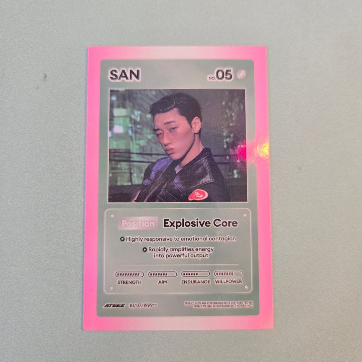 ATEEZ - Golden Hour Pt.5 Album Photocard - San - KPop Idol