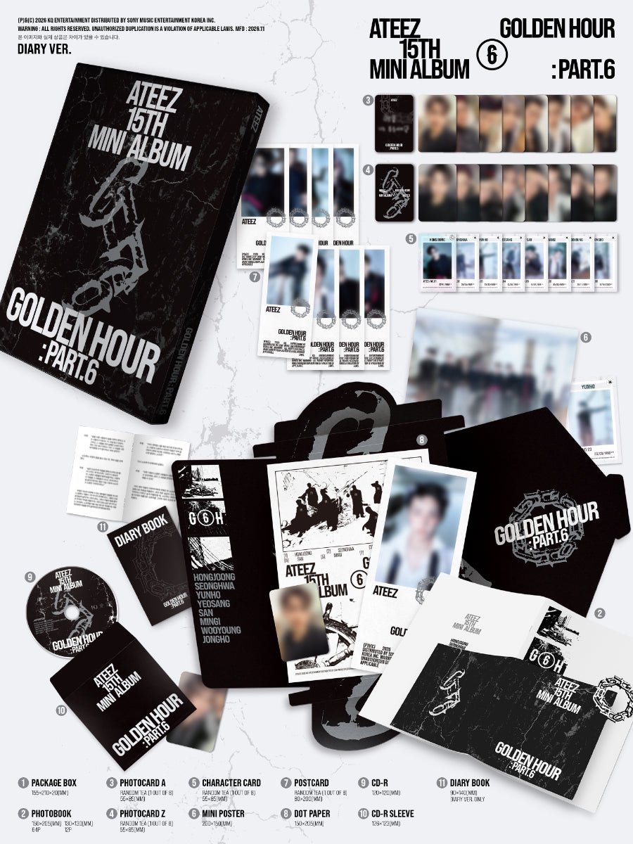 ⏳ ATEEZ - Golden Hour Pt.6 : Standard Ver. / hellolive - KPop Idol