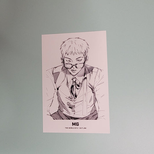 Ateez Outlaw Postcard - Mingi - KPop Idol