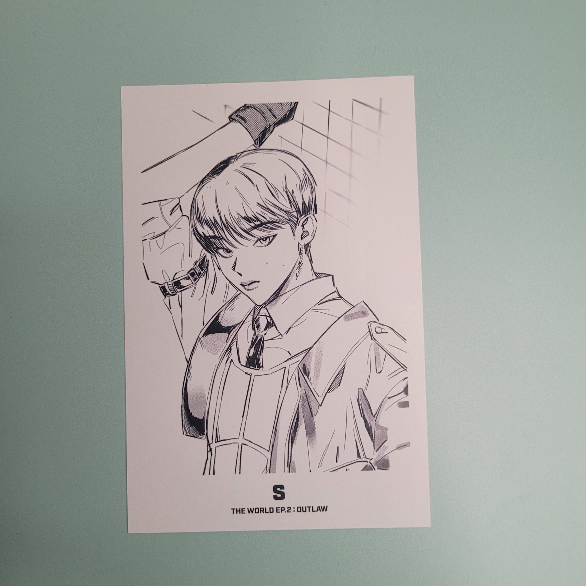 Ateez Outlaw Postcard - San - KPop Idol