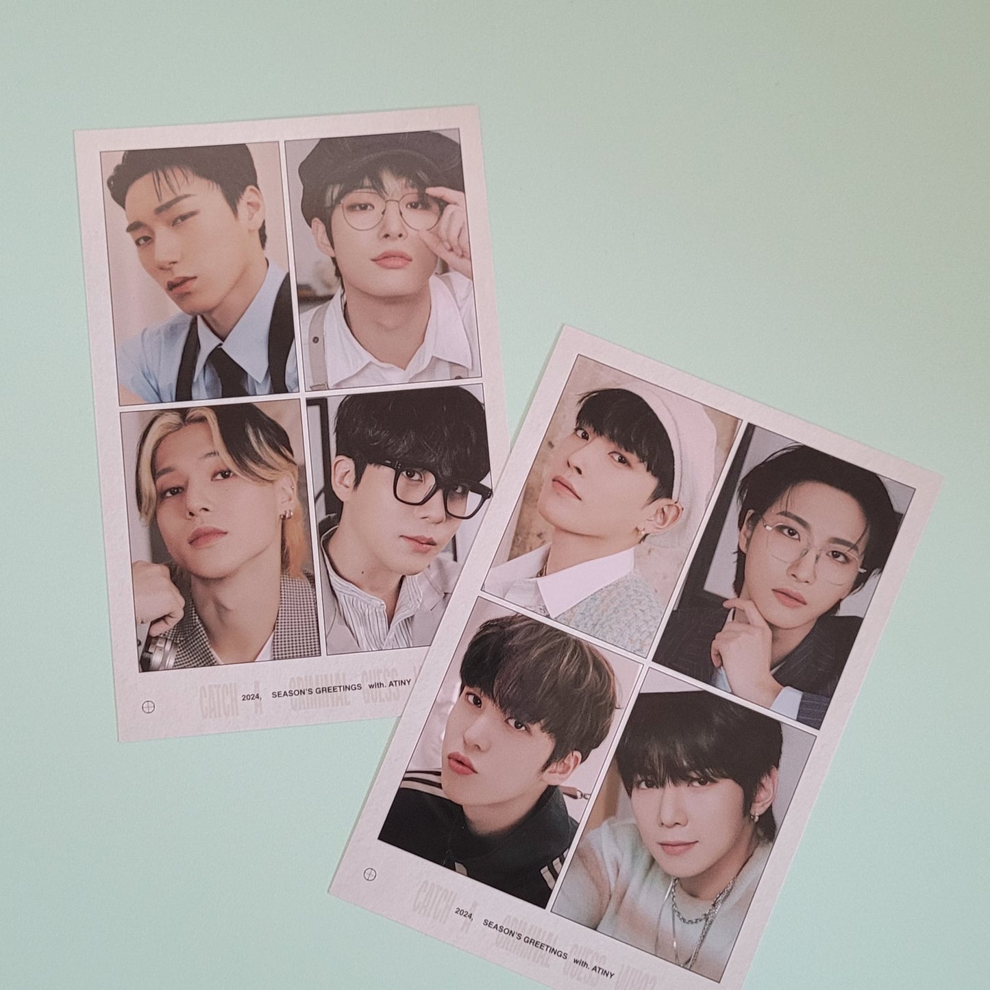 Ateez Seasons Greetings 2024 Pre Order 4 Cut Photo set - KPop Idol