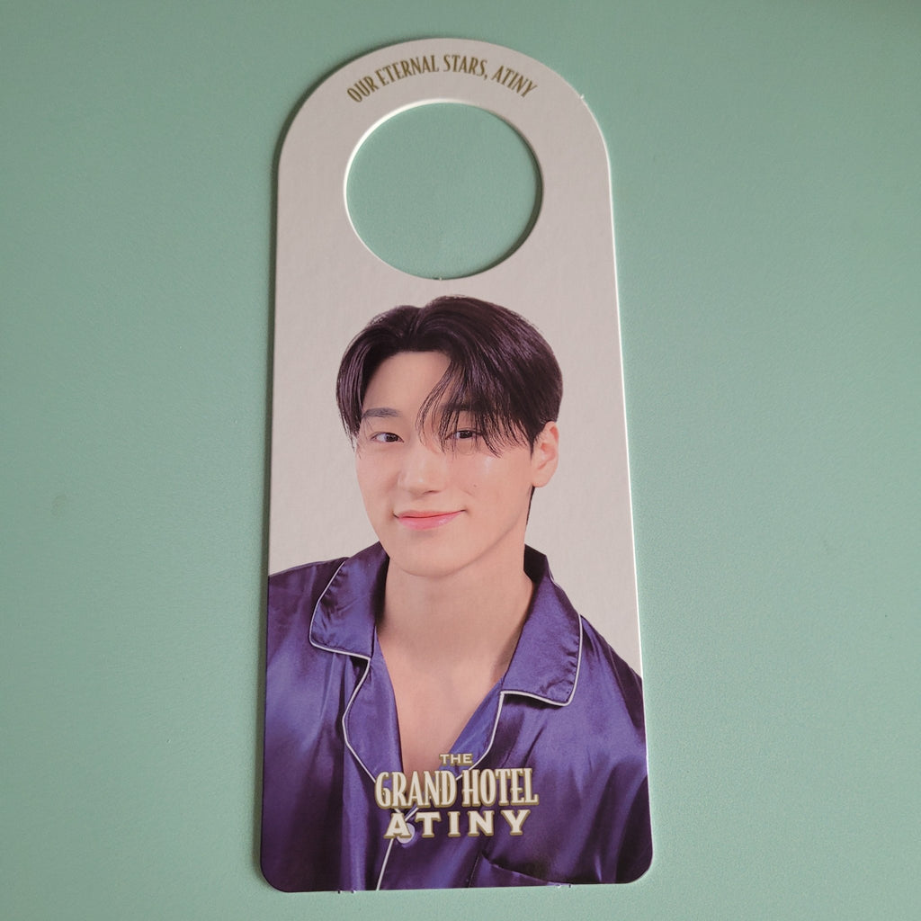 Ateez - The Grand Hotel ATINY Fan Kit: Door Hanger (member choice) - KPop Idol