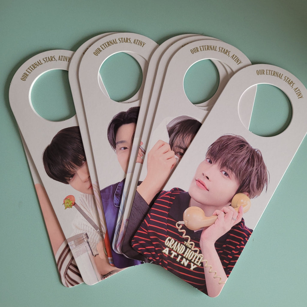 Ateez - The Grand Hotel ATINY Fan Kit: Door Hanger (member choice) - KPop Idol