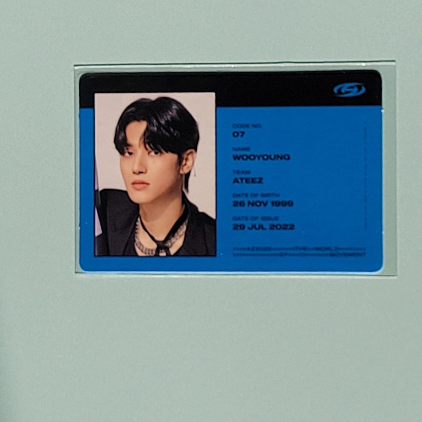 ATEEZ The World Ep 1: Movement Wooyoung ID Photocard - KPop Idol