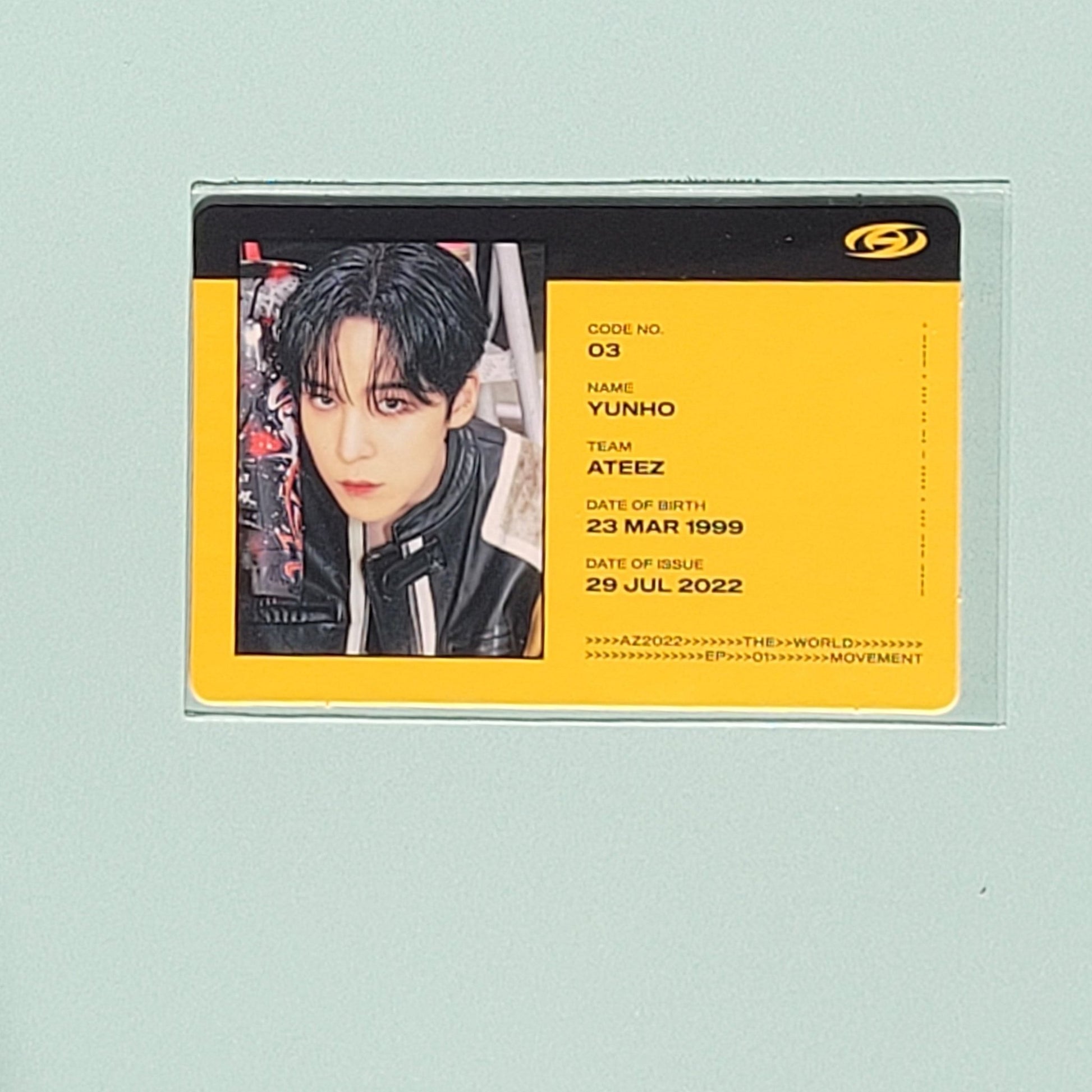 ATEEZ The World Ep 1: Movement Yunho ID Photocard - KPop Idol