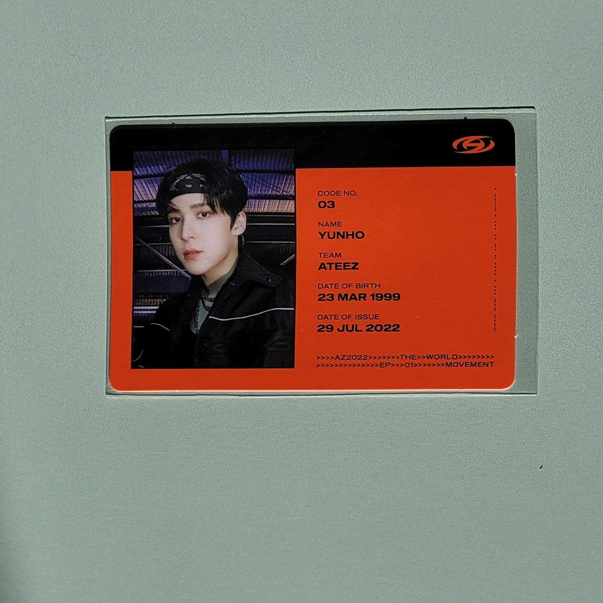 ATEEZ The World Ep 1: Movement Yunho ID Photocard - KPop Idol