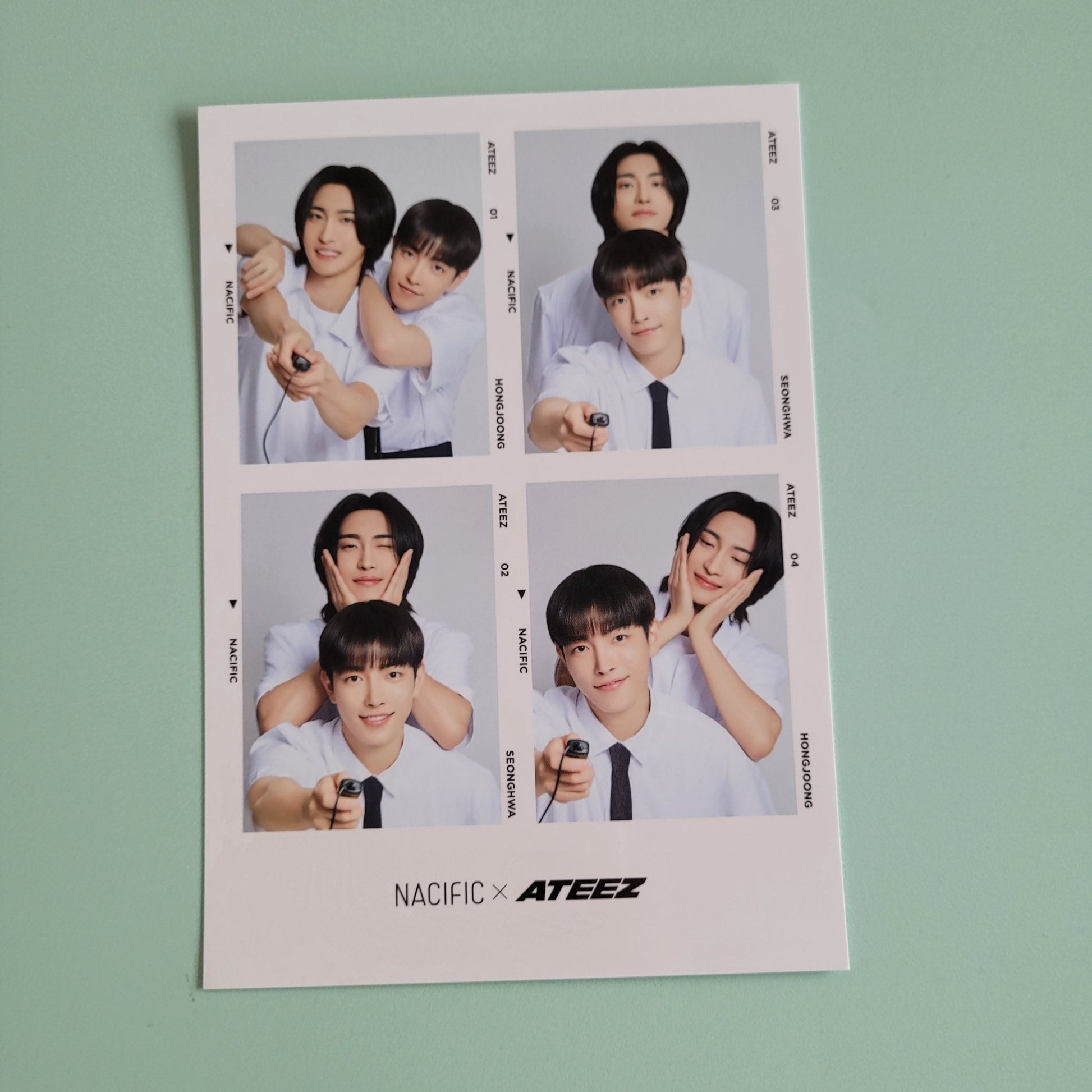 Ateez x Nacific Round 10 Nacific 4 Cut Unit Photo (Member Choice) - KPop Idol