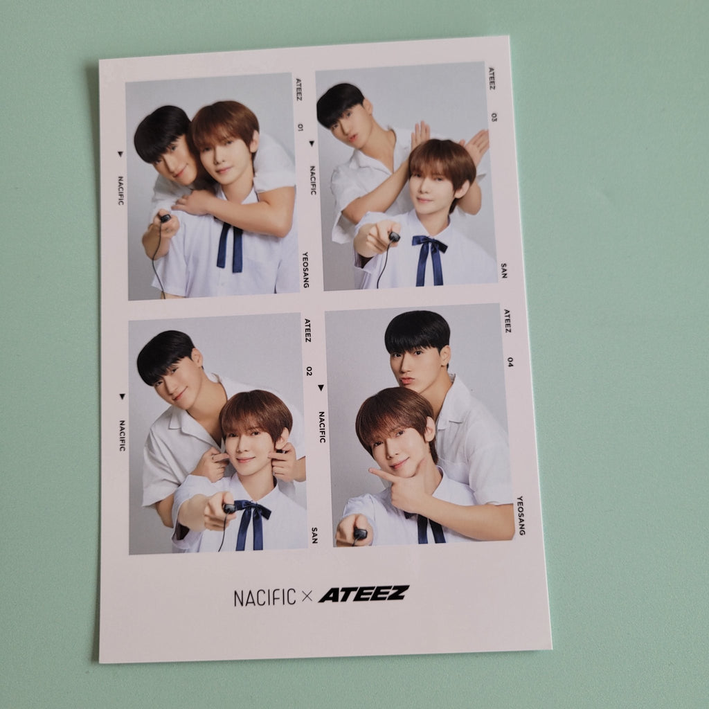 Ateez x Nacific Round 10 Nacific 4 Cut Unit Photo (Member Choice) - KPop Idol