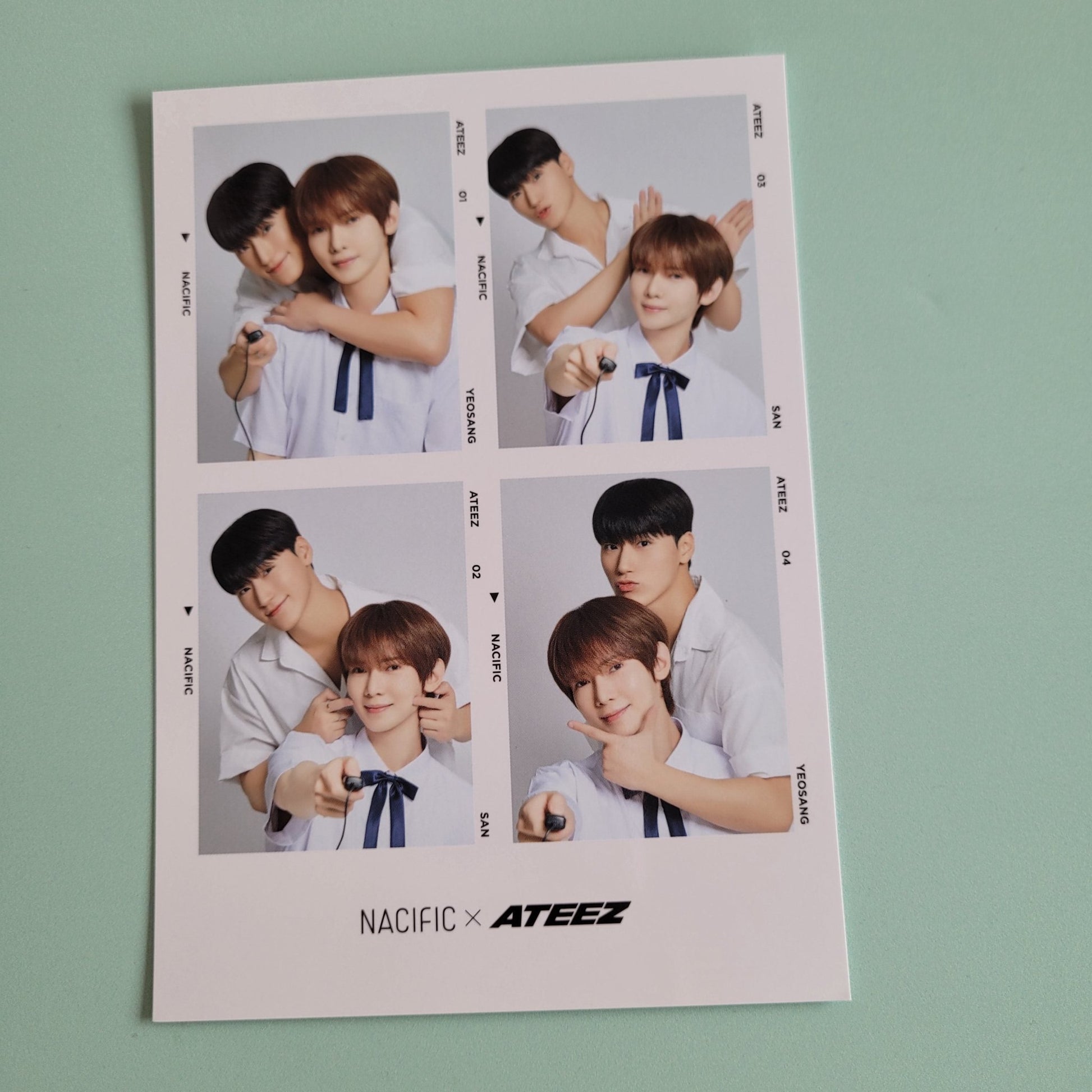 Ateez x Nacific Round 10 Nacific 4 Cut Unit Photo (Member Choice) - KPop Idol