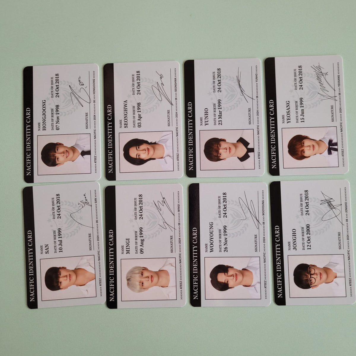 Ateez x Nacific Round Six Nacific ID Photo Photocard (Member Choice) - KPop Idol