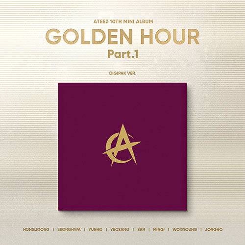 (Pre Order) Ateez Golden Hour Part 1. Digipack Ver with Toqtoq POB