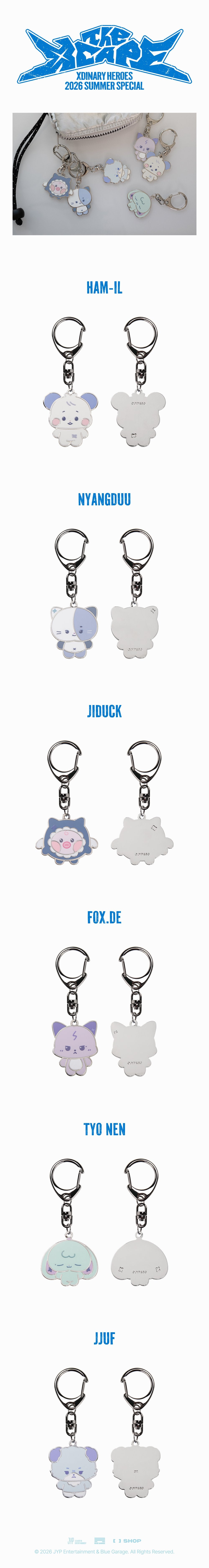 (Pre Order) Xdinary Heroes - 2026 Summer Special 'The Xcape' Official MD: Xdinary Monsters METAL KEYRING