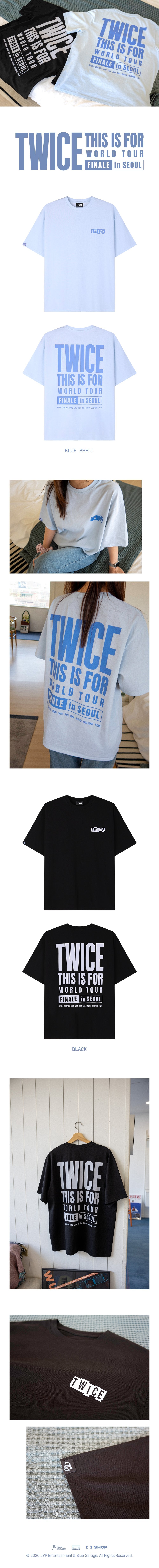 (Pre Order) Twice - 2026 This is For World Tour Finale in Seoul Official MD - T-SHIRT