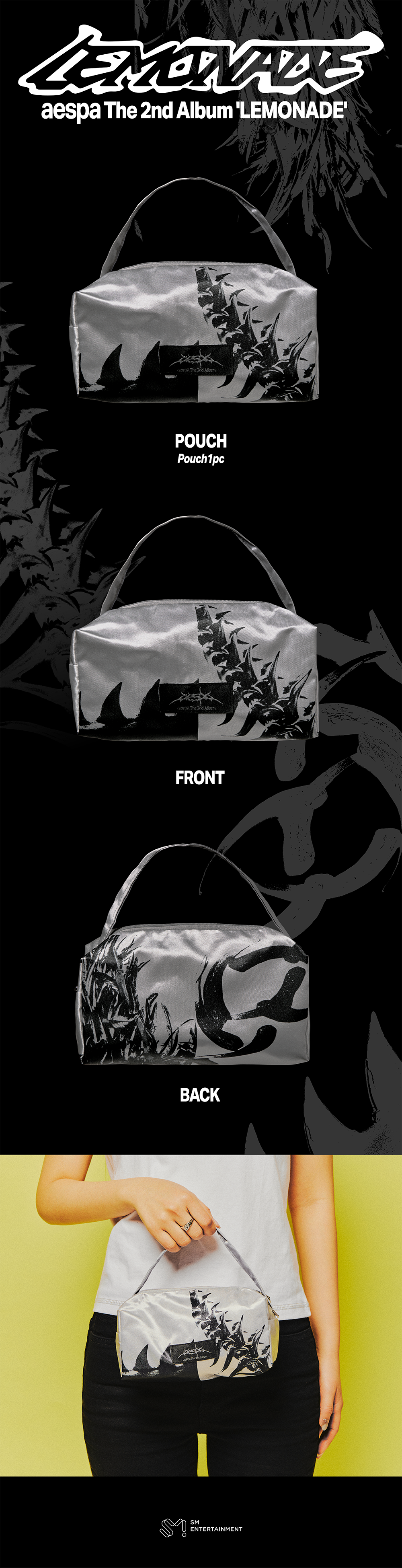 (Pre Order) aespa - Make it Lemonade Official MD - POUCH