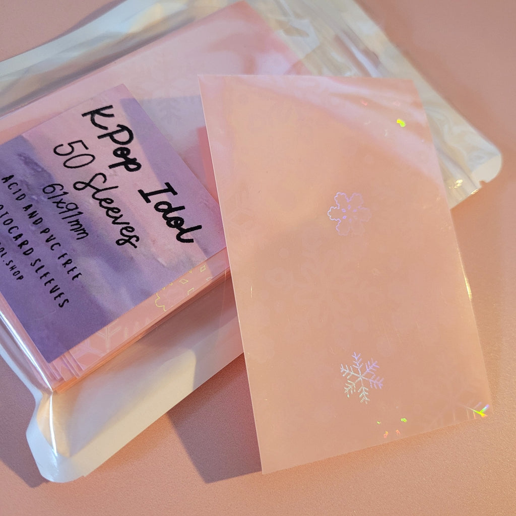 Bias Protection Sleeves - Cotton Candy Glow ✨ | Snowflake Glow ✨ - KPop Idol