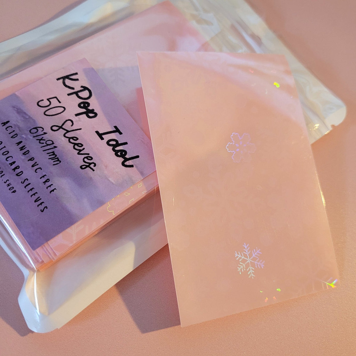 Bias Protection Sleeves - Cotton Candy Glow ✨ | Snowflake Glow ✨ - KPop Idol
