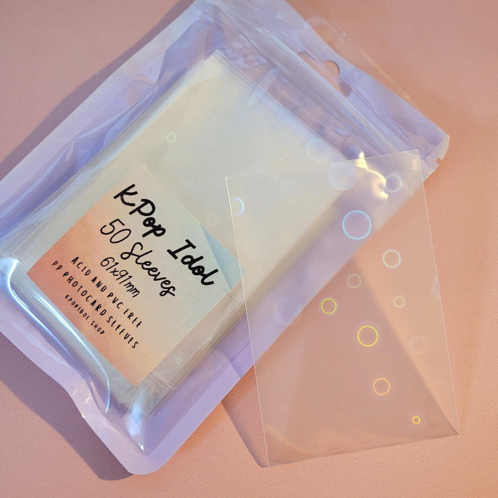 Bias Protection Sleeves - Crystal Clear ✨ | Bubble Glow ✨ - KPop Idol