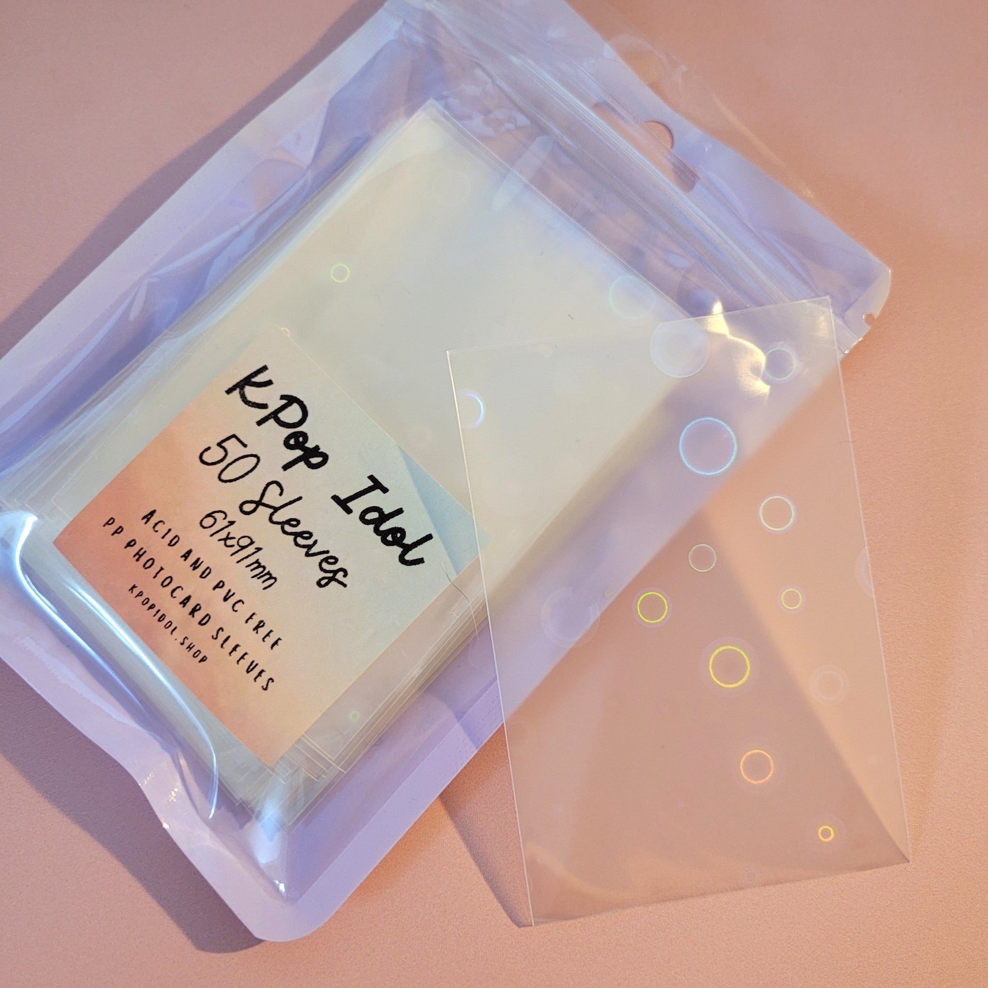 Bias Protection Sleeves - Crystal Clear ✨ | Bubble Glow ✨ - KPop Idol