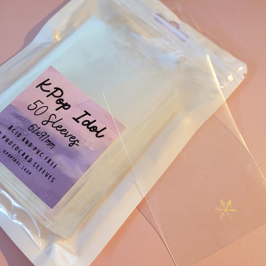 Bias Protection Sleeves - Crystal Clear ✨ | Snowflake Glow ✨ - KPop Idol