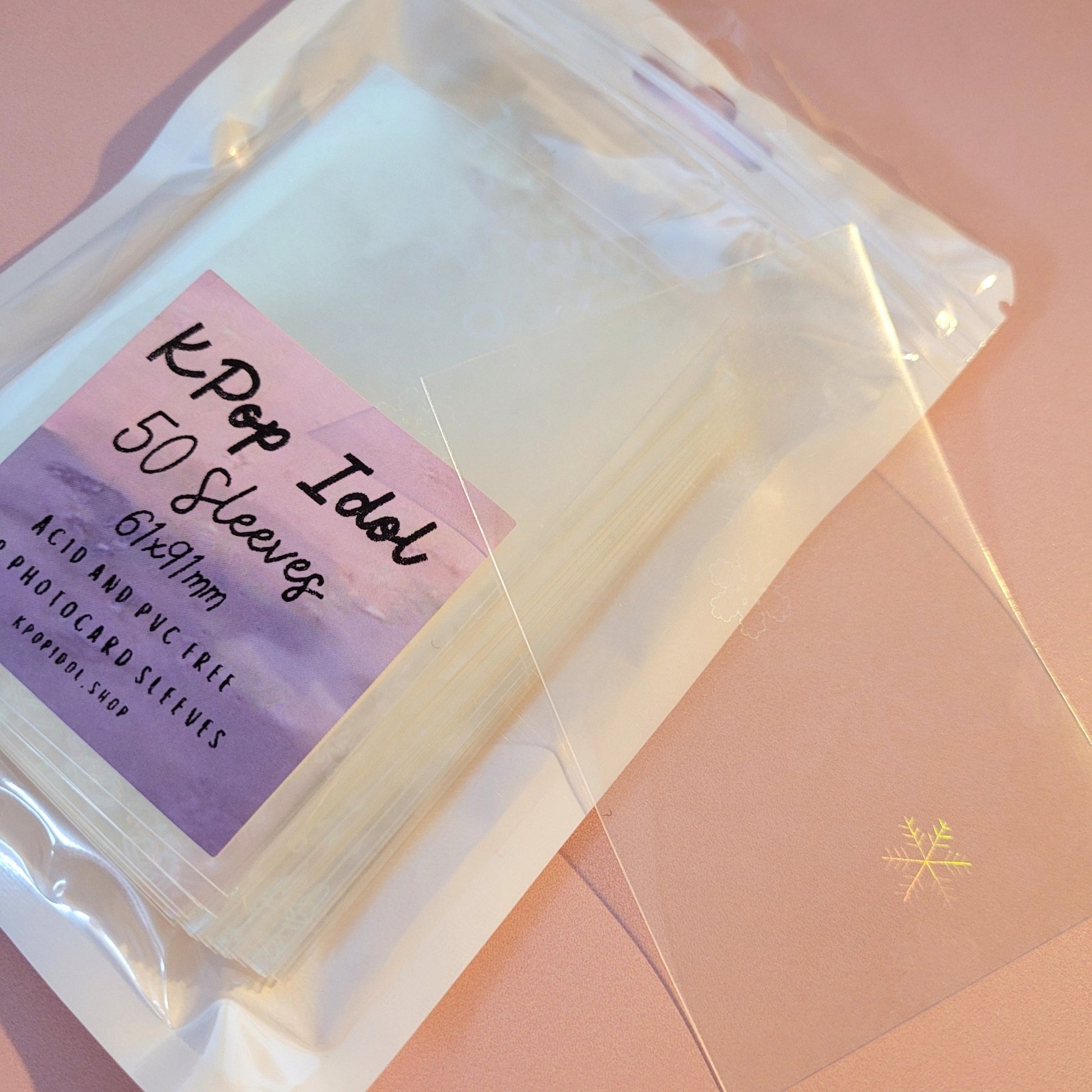 Bias Protection Sleeves - Crystal Clear ✨ | Snowflake Glow ✨ - KPop Idol