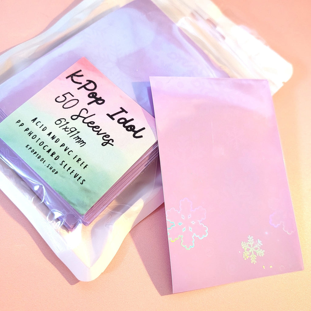 Bias Protection Sleeves - Parma Violet Dream ✨ | Snowflake Glow ✨ - KPop Idol