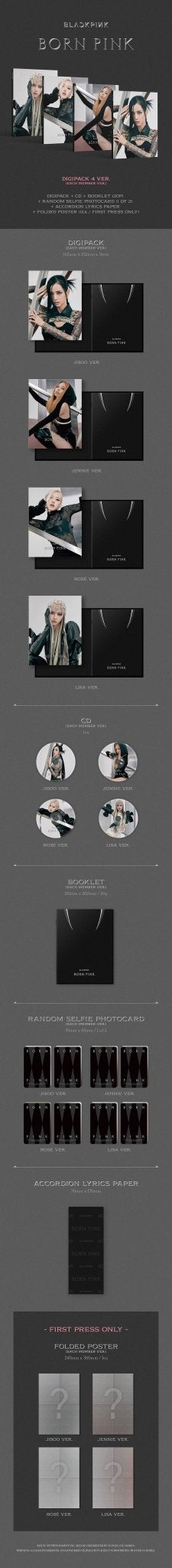 Blackpink - Born Pink: Digipack - KPop Idol