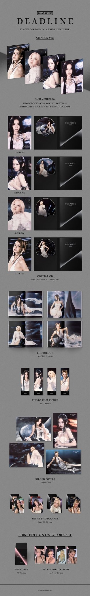 Blackpink - Deadline Silver Version / Weverse POB - KPop Idol