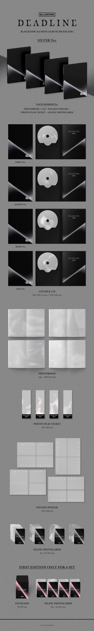 Blackpink - Deadline Silver Version / Weverse POB - KPop Idol