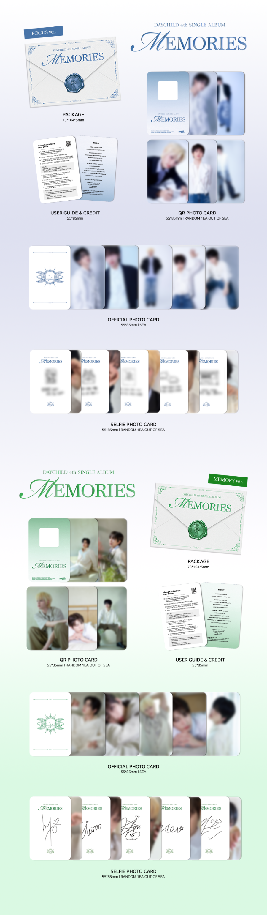 (Pre Order) DayChild - Memorise: Envelope Ver.