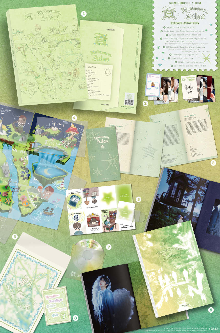 (Pre Order) Onewe - 面 : Unknown Atlas: Unknown Atlas Ver.