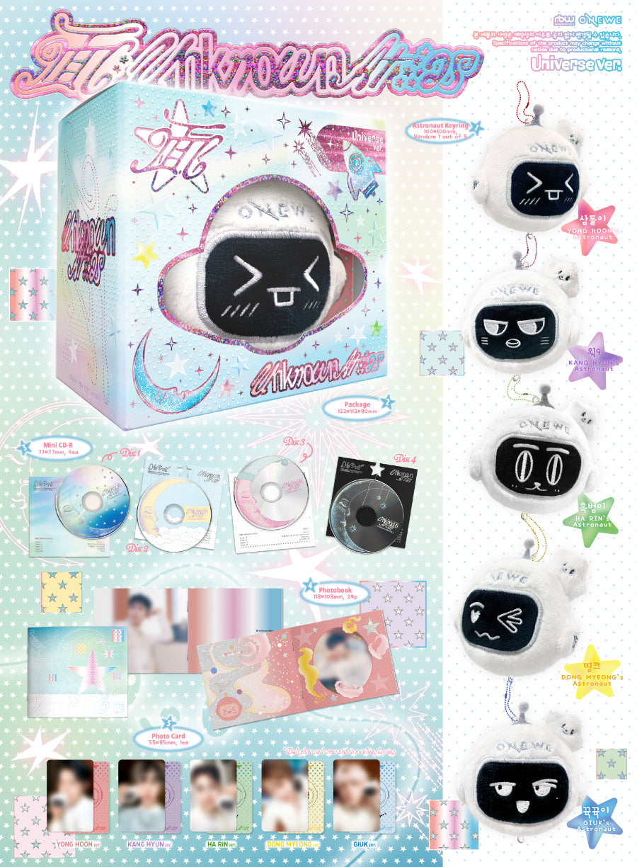 (Pre Order) Onewe - 面 : Unknown Atlas: Universe Ver. Keyring