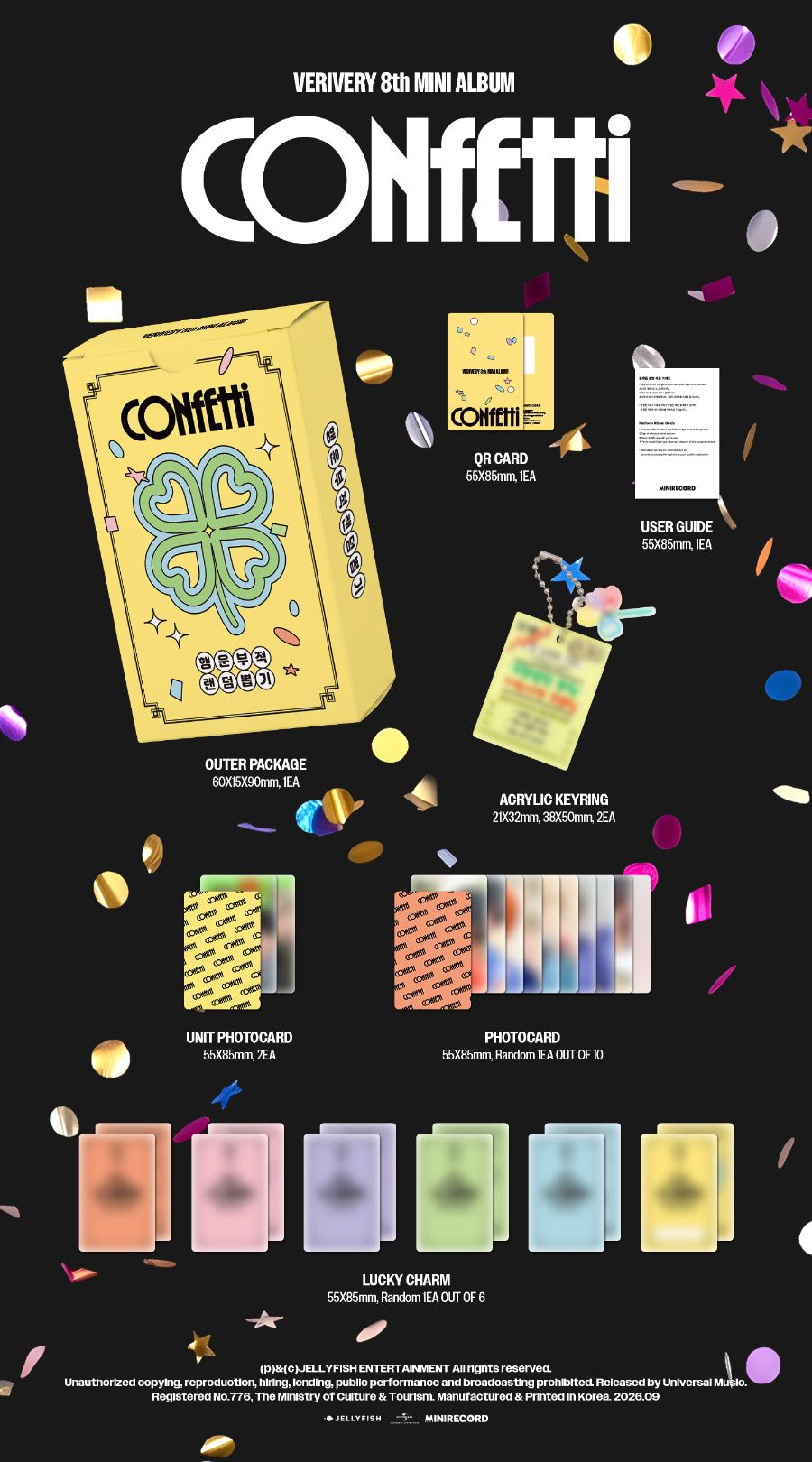 (Pre Order) Verivery - Confetti: Lucky Charm Ver.