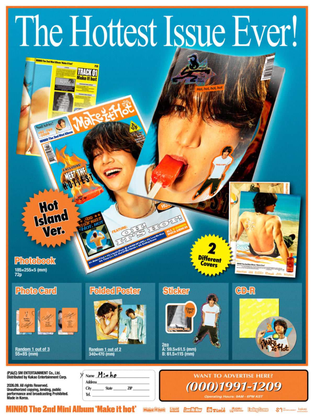 (Pre Order) Minho - Make It Hot: Hot Island Ver.