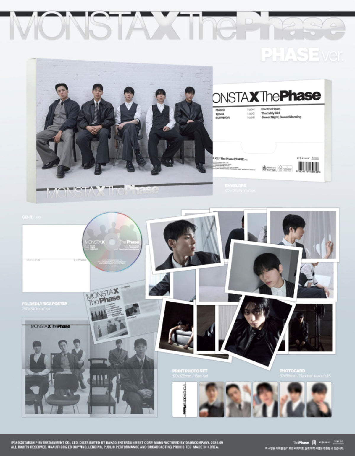 (Pre Order) MonstaX - The Phase: Phase Ver.